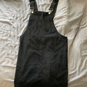 Black overall dress size small. Never worn before